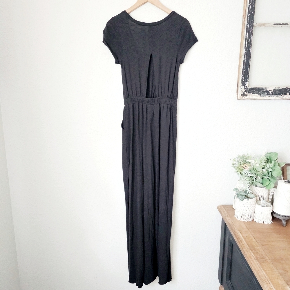 Free People FP Beach Audrina Maxi Dress Side Slit Open Back Cinch Waist XS NWT - Picture 11 of 16